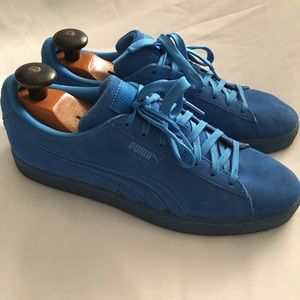 Puma Blue Suede Classic Tonal Unisex Trainers